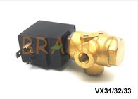 24V συνεχούς ρεύματος VX31/VX32/VX33 άμεση χρησιμοποιημένη βαλβίδα σωληνοειδών 3 λιμένων πνευματική για το αέρος/ύδατος