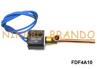 FDF4A10 βαλβίδα σωληνοειδών ψύξης αποξηραντών 1/4» 6.35mm OD AC220V κλειστά κανονικά