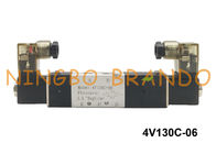 BSPT 1/8» πνευματική αεροβαλβίδα 5 τρόπος 3 θέση DC12V AC110V σωληνοειδών τύπων 4V130C-06 Airtac