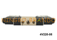 BSPT 1/4» 4V220-08 AirTAC διπλός ηλεκτρικός έλεγχος ελαφρύ DC24V βαλβίδων σωληνοειδών τύπων πνευματικός