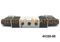 4V320-08 1/4» πνευματική βαλβίδα σωληνοειδών τύπων BSPT AirTAC 5/2 κατευθυντικός έλεγχος DC24V τρόπων