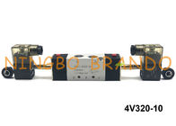 3/8» NPT 4V320-10 διπλή βαλβίδα σωληνοειδών τύπων AirTAC 2 θέση 5 τρόπος DC12V DC24V AC110V AC220V