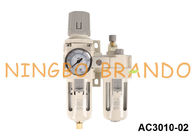 Lubricator ρυθμιστών φίλτρων αέρα τύπων FRL AC3010-02 SMC συνδυασμός
