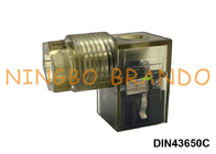 DIN 43650 συνδετήρας DIN 43650C υποδοχών σπειρών βαλβίδων σωληνοειδών εντύπου Γ