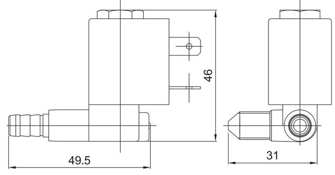 5503 βαλβίδα σωληνοειδών ορείχαλκου τύπων CEME για τον ηλεκτρονικό σίδηρο καθαρότερο 12V 24V 110V 220V 3 ατμού