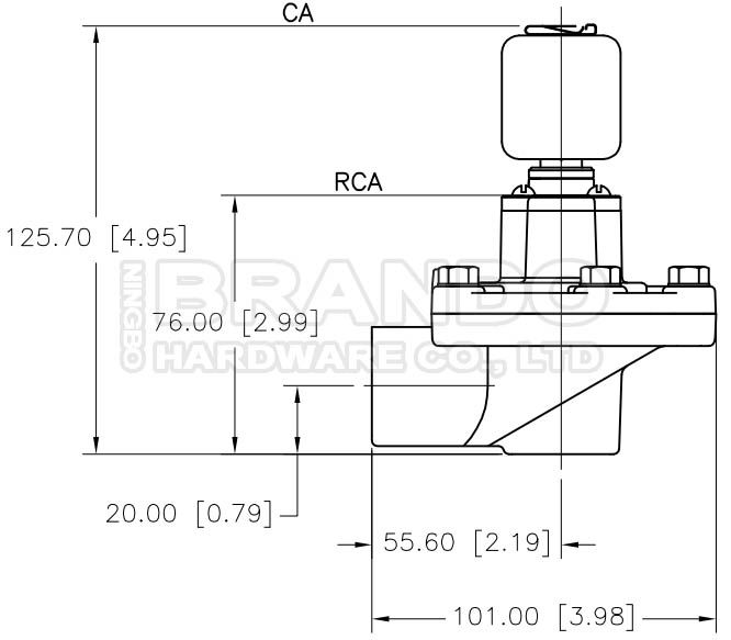 3/4» RCA20T Goyen αεριωθούμενη βαλβίδα RCA20T000 1 σφυγμού τύπων μακρινή πειραματική