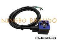 DIN43650A αδιάβροχος φορμαρισμένος IP67 συνδετήρας σπειρών βαλβίδων σωληνοειδών καλωδίων με τις οδηγήσεις