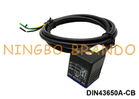 DIN43650A αδιάβροχος φορμαρισμένος IP67 συνδετήρας σπειρών βαλβίδων σωληνοειδών καλωδίων με τις οδηγήσεις