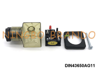 PG11 2P+E DIN43650A Συνδετήρας βαλβίδας ηλεκτροσόκ με φως Led IP65 AC DC