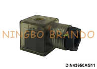 PG11 2P+E DIN43650A Συνδετήρας βαλβίδας ηλεκτροσόκ με φως Led IP65 AC DC
