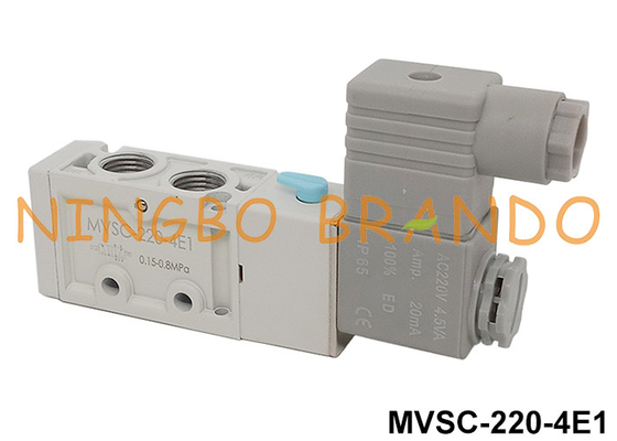 MVSC-220-4E1 5/2 Δρόμος Πνευματική Σολενοειδής Βαλβίδα 12V 24V 110V 220V