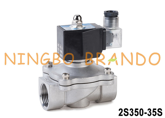 2S350-35 1-1/4'' 2 Way NC Ατσάλινη βαλβίδα για νερό αέρος λάδι 24V 220V