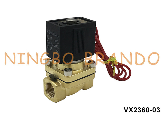 VX2360-03 3/8' SMC τύπου μπρούντζινα σολενοειδή βαλβίδα για νερό αέρα 220V 110V 24V