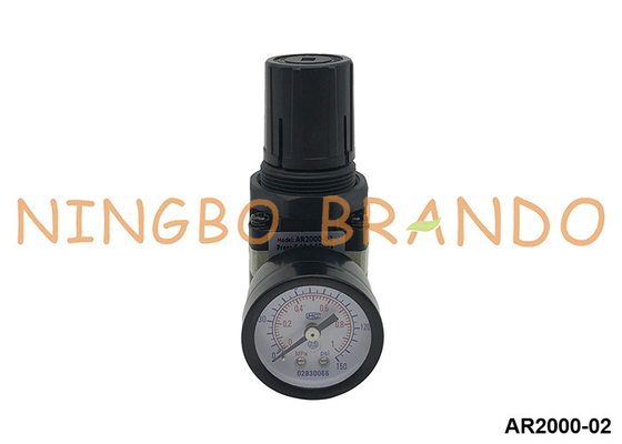 AR2000-02 SMC τύπου Πνευματικός ρυθμιστής πίεσης αέρα με διάμετρο 1/4'' 10 bar