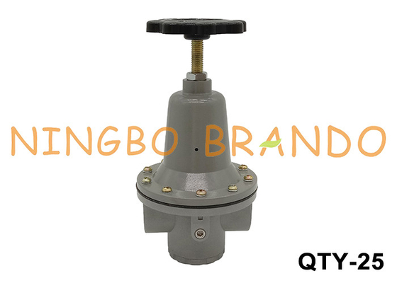 QTY-25 1'' 10 bar βαλβίδα ρυθμιστή πίεσης αεροσυμπιεστή με μετρητή πίεσης