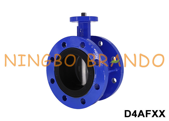 DN40 έως DN1200 Χωρίς κεφαλή διπλή φλάνζα βαλβίδα πεταλούδας χυτοσίδηρο