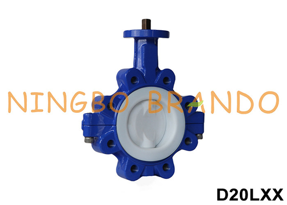 DN40 έως DN600 Βαλβίδα τύπου πεταλούδας χωρίς κεφαλή με επένδυση PTFE