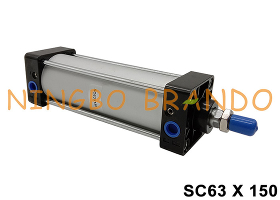 Αεροπορικό τύπου SC63x150 Αεροκύλινδρο 63mm Βρύση 150mm Στροφή