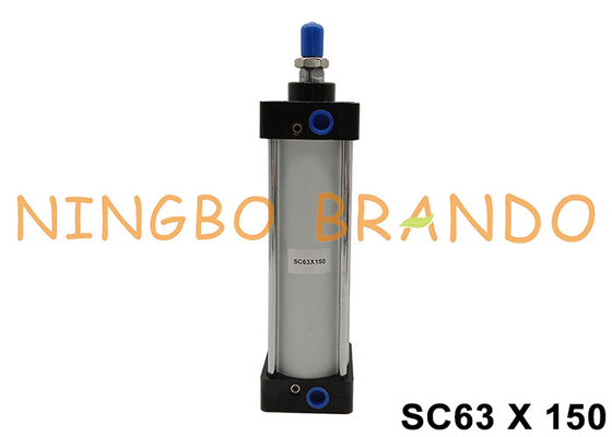 Αεροπορικό τύπου SC63x150 Αεροκύλινδρο 63mm Βρύση 150mm Στροφή