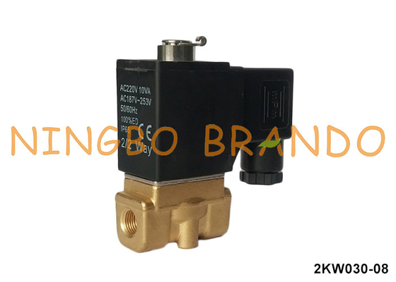 2KW030-08 Τύπος Airtac Συνήθως ανοιχτή βαμβίδα ηλεκτροσόλεως από χαλκό 220V 110V 24V 1/4'
