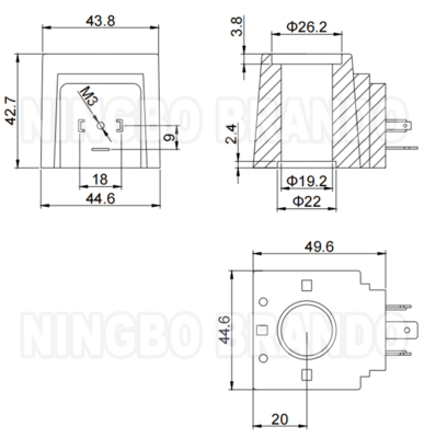 Parker Τύπος 693715 697228 697229 Πηνίο Ηλεκτρομαγνητικής Βαλβίδας Υδραυλικού Συστήματος 110VAC 220VAC