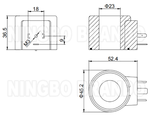 24VDC 26W Υδραυλική σπείρα βαλβίδας για εξορυκτήρα Foton Lovol FR60