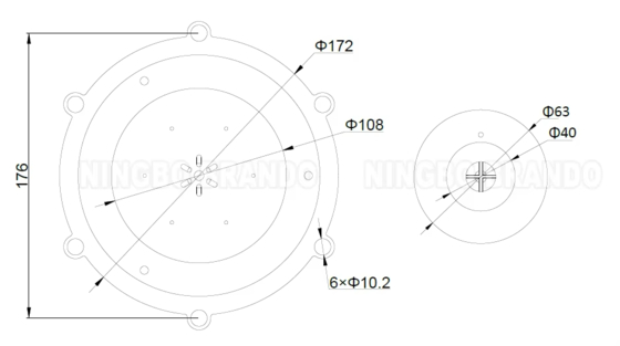 M/D102 TPE Κιτ Διαφράγματος Για 3.5'' 4'' Βαλβίδα Παλμικού Πίδακα Συλλέκτη Σκόνης Autel