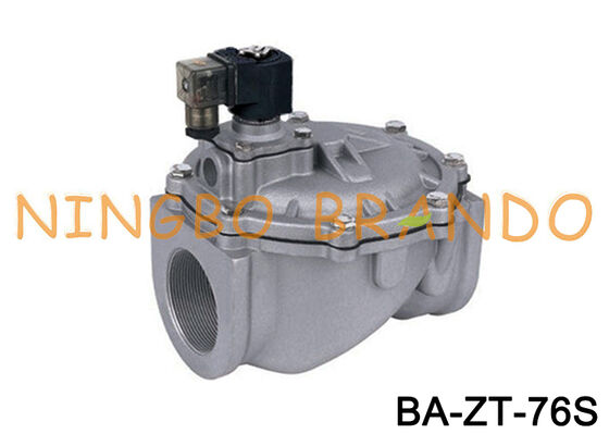 3'' ευθεία μέσω παλμού σφαιρική βαλβίδα για συλλέκτη σκόνης 24V 110V 220V