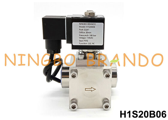 3/4'' High Pressure Solenoid Valve 120 bar 24VDC 160 bar 220VAC