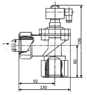 WXYD 1'' TDF-K25 Pulse Jet Valve με ντουλάπι ντουλάπι για βιομηχανικό φίλτρο σακούλας