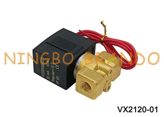 SMC Type VX2120-01 Ηλεκτρομαγνητική βαλβίδα 2 κατευθύνσεων άμεσης λειτουργίας 1/8'' AC220V DC24V