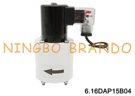 Ηλεκτρομαγνητική βαλβίδα αντιδιαβρωτικής PTFE 1/2'' για όξινα αλκαλικά χημικά