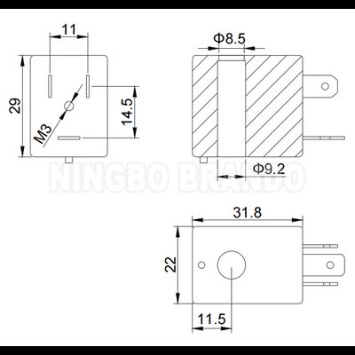 ΔΕΙΡΙΜΑΣΤΕΡΟΣ ΠΟΛΣΑΤΟΡΟΣ ΜΑΛΚΗΣ Σολενοειδής σπείρα βαλβίδας P206 12VDC 7W 7.5W