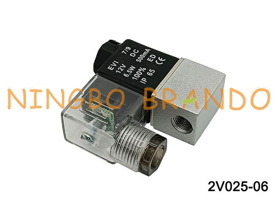 Airtac Type 2V025-06 Ηλεκτρομαγνητική βαλβίδα 2 δρόμων 1/8'' 12VDC DC 12V