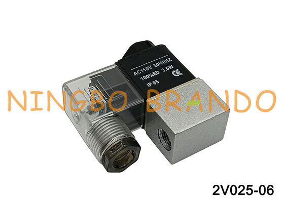 Airtac Type 2V025-06 1/8'' Βαλβίδα ελέγχου υγρού 2/2way 110VAC AC110V