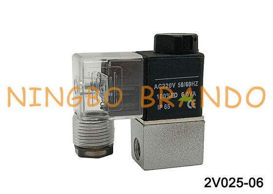 AIRTAC Τύπος Πνευματική Ηλεκτρομαγνητική Βαλβίδα Αέρα Βαλβίδες 2V025-06 AC220V 220VAC
