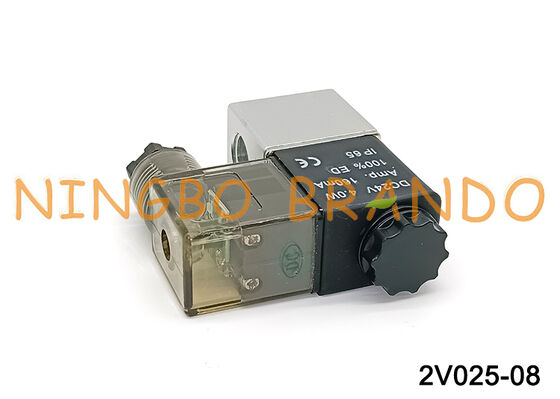 AIRTAC Type 2V025-08 Κανονικά κλειστή ηλεκτρομαγνητική βαλβίδα αέρα 12V 24V 220V