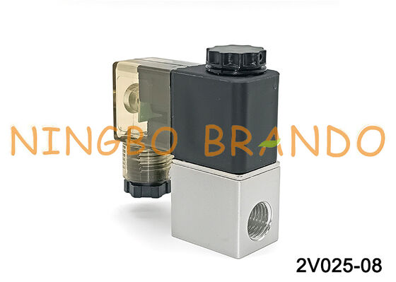 AIRTAC Type 2V025-08 Κανονικά κλειστή ηλεκτρομαγνητική βαλβίδα αέρα 12V 24V 220V