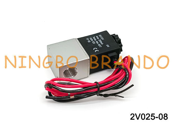 AIRTAC Type 2V025-08 Ηλεκτρομαγνητική βαλβίδα 2 κατευθύνσεων 1/4'' Ιπτάμενα καλώδια