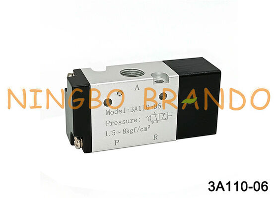 Πνευματική βαλβίδα ελέγχου τύπου AIRTAC 3A110-06 1/8'' 3 κατευθύνσεων αεροπιλοτική βαλβίδα
