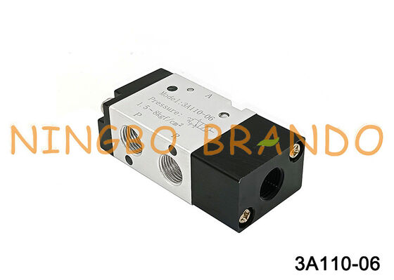 Πνευματική βαλβίδα ελέγχου τύπου AIRTAC 3A110-06 1/8'' 3 κατευθύνσεων αεροπιλοτική βαλβίδα