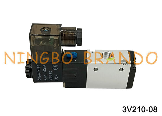 Airtac Type 3V210-08-NC 3V210-08-NO Ηλεκτρομαγνητική βαλβίδα 3/2 way 3V200 Series