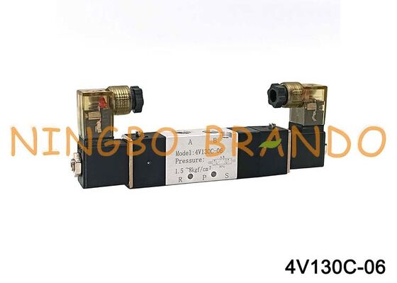 Airtac Type 4V130C-06 Solenoid Air Valve 3 Position 5 Port 1/8'' Pneumatic Control Valve