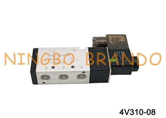 Airtac Type 4V310-08 Solenoid Air Valve 5 Way 2 Position 4V300 Series