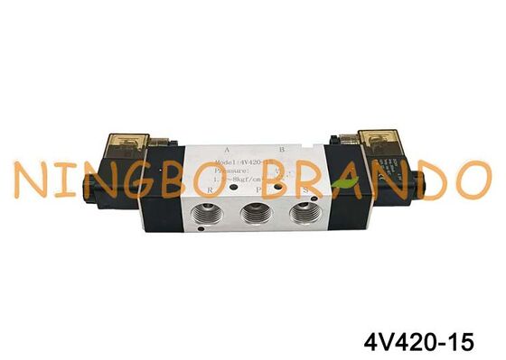 AIRTAC Τύπος ηλεκτρομαγνητική βαλβίδα Βαλβίδα αέρα 4V420-15 DC 12V 24V AC 110V 220V