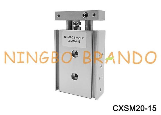 Τύπος SMC CXSM20-15 κύλινδρος οδηγός Διπλή ράβδος πνευματικός κύλινδρος αέρα 20mm Διάμετρος 15mm διαδρομή