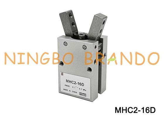 SMC Type MHC2-16D Pneumatic Air Gripper Γωνιακός Τύπος MCH2 Series 2 Fingers