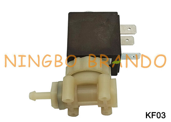 Καφετιέρα εσπρέσο 1/8'' 2 Way Food Grade Safe PA66 Πλαστική ηλεκτρομαγνητική βαλβίδα DC24V KF03