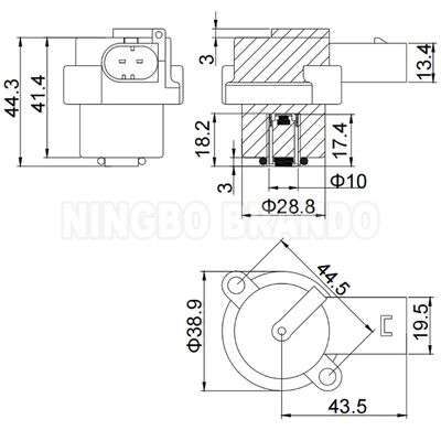 12VDC 4Z01015200 Πηνίο Σωληνοειδούς για Συμπιεστή Αντλίας Ανάρτησης Αέρα
