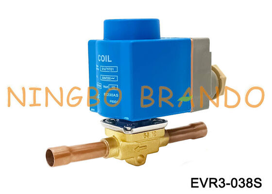 Ηλεκτρομαγνητική βαλβίδα Danfoss Type 032F1204 EVR 3 3/8 in Solder NC
